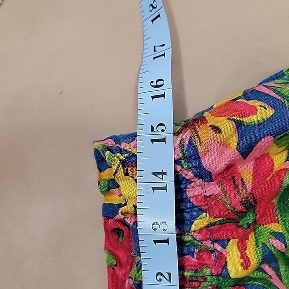 J. Crew, Size 10 Tropical Floral Skirt, Elasticized Waistband, Linen Blend, EUC - Picture 7 of 11